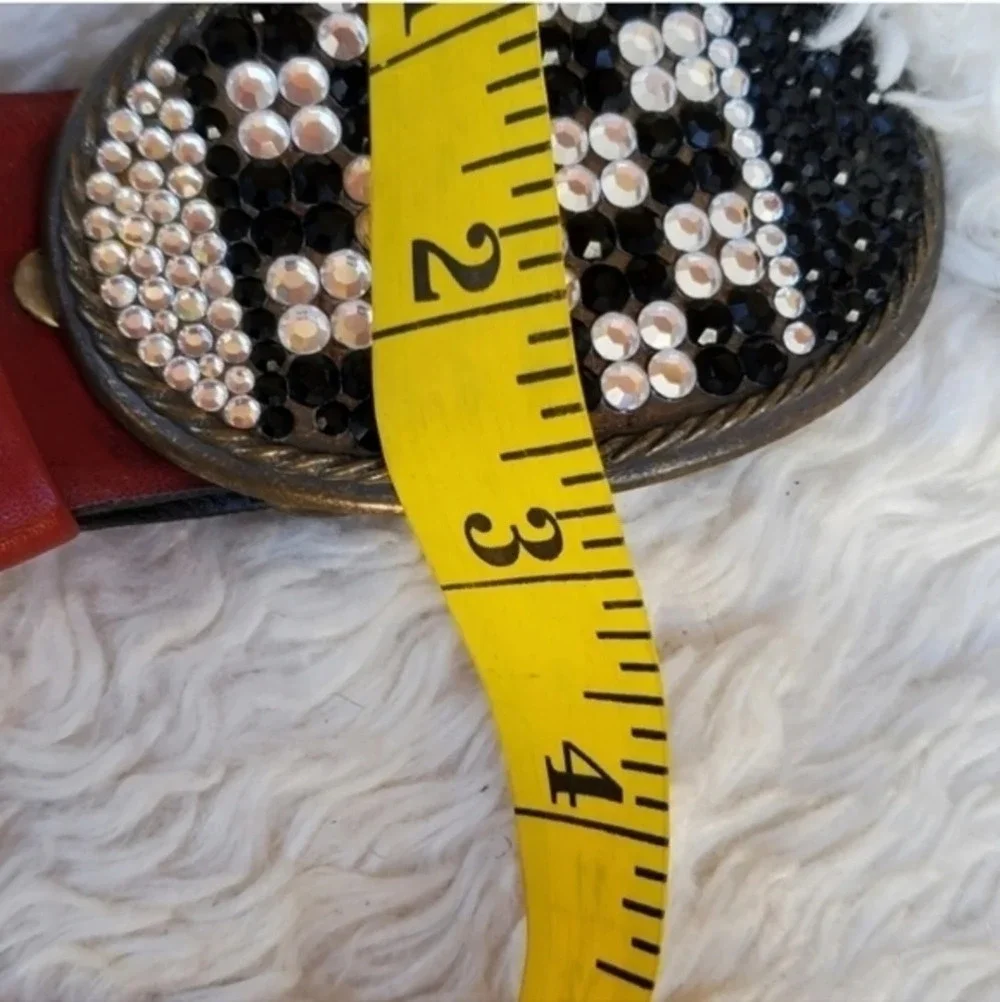 Vintage Red‎ Western style leather Belt S- M